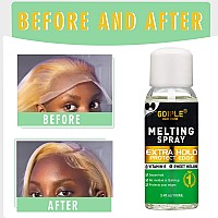 34 Fl Oz Lace Melting And Holding Spray Glueless Hair Adhesive For Wigs Extra Hold Lace Melting Spray Adhesive Wig Spray For