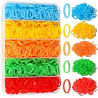 Elastic Hair Bands Ygdz 5 Colors 600 Pcs Mini Rubber Bands For Hair With Organizer Box Hair Accessories For Toddler Girl Bab