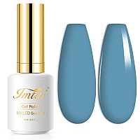 Imtiti Gel Nail Polish Bright Blue Color Gel Polish 05 Fl Oz