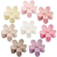 Flower Hair Clips Big Hair Claw Clips 8Pcs Large Daisy Hair Clips Matte Claw Clips Strong Hold Jaw Claw Clips Thick Thin Hair Fo