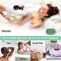 Silicone Body Scrubberpremium Silicone Loofahsilicone Body Scrubbers For Use In Shower 2 In 1 Bath And Shampoo Brush Easy To