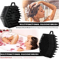 Silicone Body Scrubberpremium Silicone Loofahsilicone Body Scrubbers For Use In Shower 2 In 1 Bath And Shampoo Brush Easy To