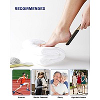 Bezox Foot File Callus Remover With Bamboo Handle1 Pcs Doublesided Portable Foot Scrubber Professional Pedicure Heel Sander