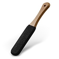 Bezox Foot Pumice Stone Pedicure File1 Pcs Wooden Handle Foot File Callus Remover For Smoother Feet And Hands Foot Scrubbe