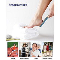 Bezox Foot File Callus Remover With Bamboo Handle1 Pcs Doublesided Portable Foot Sander Professional Pedicure Heel Scrubber