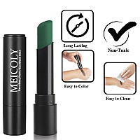 Meicoly Green Eye Black Baseballsoftballfootballlacrosseeasy To Color Sports Eye Stick Eye Black Sticklong Lasting Hallowee