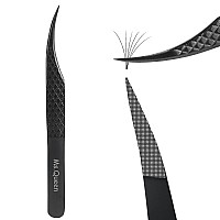 Msqueen Isolation Tweezers For Eyelash Extensions Fiber Grip Dolphin Shape Lash Tweezers For Classic Individual Eyelash Exte