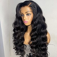 Beeos 13X6 Ultrafitted Hd Lace Frontal Wig 010Mm Ultrathin Full Frontal Invisible Lace Glueless Wig Pre Plucked With Bleached