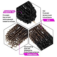 Bileaf 10 Inch Crochet Passion Twist Hair Pre Looped 8 Packs Short Twist Crochet Hair Pre Twisted Passion Twist Crochet Hair Fo