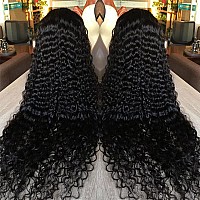 Midulla 13X6 Hd Lace Front Wigs Human Hair Deep Wave Frontal Wigs Human Hair For Women Pre Plucked 180 Density Deep Curly Human