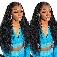 Midulla 13X6 Deep Wave Lace Front Wigs Human Hair Wigs For Women 28 Inch Hd 180 Density Deep Curly Lace Frontal Wigs Human Hair