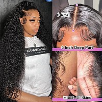 Midulla 32 Inch Deep Wave Lace Front Wigs Human Hair 180 Density Hd 13X6 Deep Wave Wig For Women Glueless Deep Curly Lace Front