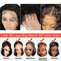 Midulla 32 Inch Deep Wave Lace Front Wigs Human Hair 180 Density Hd 13X6 Deep Wave Wig For Women Glueless Deep Curly Lace Front