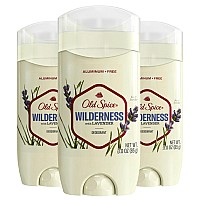 Old Spice Mens Deodorant Aluminumfree Wilderness With Lavender 3Oz Pack Of 3