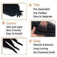 Marley Twist Braiding Hair Preseparated Springy Afro Twist Hair Kinky Twist Crochet Hair Braids For Distressed Soft Locs Sprin