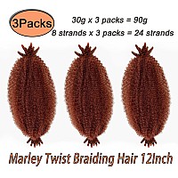 Marley Twist Braiding Hair Preseparated Springy Afro Twist Hair Kinky Twist Crochet Hair Braids For Distressed Soft Locs Sprin