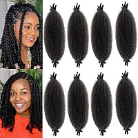 Marley Twist Braiding Hair 12 Inch Preseparated Springy Afro Twist Hair Kinky Twist Crochet Hair Braids For Distressed Soft Lo