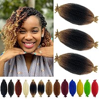 3 Pack Marley Twist Braiding Hair 12 Inch Afro Twist Hair For Faux Locs Kinky Twist Hair For Women Springy Afro Twist Hair Expre