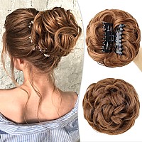 Deethens Messy Hair Bun Scrunchies For Women Claw Clip Messy Bun Hairpiece Curly Clip In Claw Hairpieces Combs Add Ponytail Hai