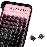 Vavalash Lash Clusters 72 Pcs Diy Eyelash Cluster Extension Light And Soft 72 Clusters Lashes Extensions Easy Full Mega Volume L