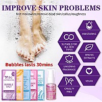 Nbc Beautilab Pedicure Foot Soak Set Upgraded 6 In 1 Foot Spa Foot Bath Spa Pedicure Kit For Tired Dry Cracked Feet Athle