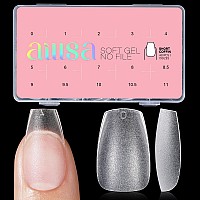 Aillsa Short Coffin Nail Tips 450Pcs Full Cover Doublesided Matte Gel Nail Tips Stronger Nail Tips Adhesion Preshaped Press On