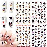 Halloween Nail Art Stickers Cute Cartoon Nail Decals Nail Art Supplies 3D Selfadhesive Horror Scary Blood Spider Skull Nail Sti