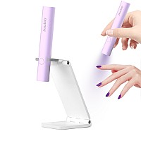 Uv Light For Gel Nails Denabuty Mini U V Led Nail Lamp Handheld With Stand Portable Nail Dryer Rechargeable Usb Cordless Nail