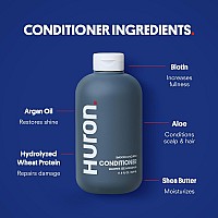 Huron Shower Kit Shampoo Conditioner Body Wash For Men Sandalwood Black Pepper Scent Hydrating Nourishing Mens Sh