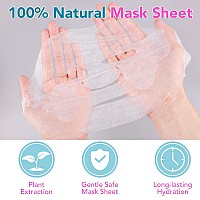 Vespro 24 Pack Collagen Essence Sheet Facial Masks Contain Natural Plant Extract And Sodium Hyaluronate Skincare For All Skin Ty