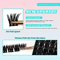 Vavalash Lash Clusters 72 Pcs Diy Eyelash Cluster Extension Light And Soft 72 Clusters Lashes Extensions Easy Full Mega Volume L