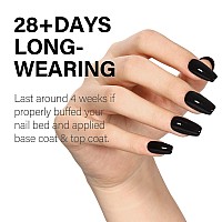 Aillsa Black Gel Nail Polish Coal Color Halloween Gel Polish Long Lasting Pure Dark Opaque Gel Nail Polish High Glossy Soak Off