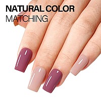 Aillsa Gel Nail Polish Nude Cappuccino Gel Polish Neutral Light Brown Mocha Gel Polish Natural Tan Color Nails Soak Off U V Gel