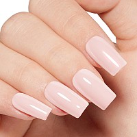 Aillsa White Pink Gel Nail Polish Nude Barely Pink Gel Polish Neutral Light Beige Gel Polish Off White Natural Color Nails Winte