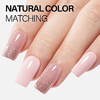 Aillsa White Pink Gel Nail Polish Nude Barely Pink Gel Polish Neutral Light Beige Gel Polish Off White Natural Color Nails Winte