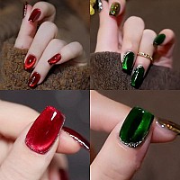 Cat Eye Magnetic Gel Polish A03Blood Reddark Green