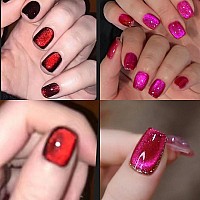 Cat Eye Magnetic Gel Polish A04Dark Reddark Pink