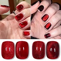 Cat Eye Magnetic Gel Polish A01Blood Reddark Red