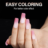 Aillsa Medium Square Nails Tips 504Pcs Clear Soft Gel Nail Tips False Full Cover Nail Tips For Diy Home Salon Gift Preshaped G