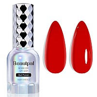 Larvall Beautpal Red Gel Nail Polish 15Ml Soak Off Uv Led Gel Polish Nail Art Manicure Salon Diy At Home Color 110 Scarlett Red