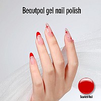 Larvall Beautpal Red Gel Nail Polish 15Ml Soak Off Uv Led Gel Polish Nail Art Manicure Salon Diy At Home Color 110 Scarlett Red