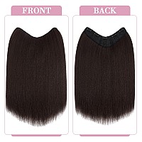 Snoilite One Piece Clip In Hair Extensions 18 Inch Ushaped One Piece Hair Extension With 5 Clips 34 Full Head Long Straight C