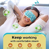 16Pack Steam Eye Masks For Dry Eyes Jasmine Warm Eye Mask For Tired Eyes Relief Eye Fatigue Dark Circle Heat Sleep Eye Mas