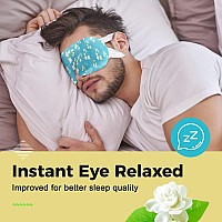 16Pack Steam Eye Masks For Dry Eyes Jasmine Warm Eye Mask For Tired Eyes Relief Eye Fatigue Dark Circle Heat Sleep Eye Mas