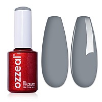 Ozzeal Gel Polish 1 Pcs 15Ml Creme Grey Gel Nail Polish Autumn Winter Soak Off Led Uv Gel Nail Polish Art Starter Manicure Salon