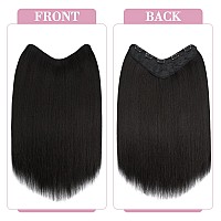 Snoilite One Piece Clip In Hair Extensions 18 Inch Ushaped One Piece Hair Extensions With 5 Clips 34 Full Head Long Straight