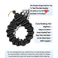 Curly Crochet Hair 18 Inch Curly Braiding Hair 1 Pack Ocean Wave Crochet Hair For Black Women 2 Wavy Deep Wave Add To Bohemian