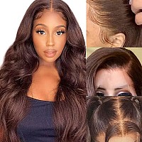 Brown Body Wave Lace Front Wigs Human Hair Wigs Hd Lace Front Wig Human Hair Pre Plucked With Baby Hair 150 Density Brazilian Vi