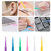 Tbestmax 1200 Pcs Micro Applicator Brush Micro Swabs Disposable Eye Lashes Mascara Wands For Eyelash Extension 6 Colors