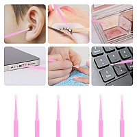 Tbestmax 1200 Pcs Micro Applicator Brush Micro Swabs Disposable Eye Lashes Mascara Wands For Eyelash Extensionpink